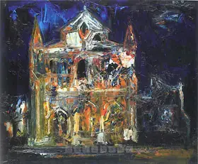 Raza, S.H. (Artist). Church, 1958 | Painting