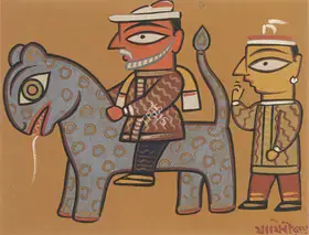Roy, Jamini (Artist). The Sahib, n.d. | Painting