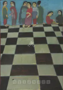 Pal, Gogi Saroj (Artist). Untitled, 1990 | Painting