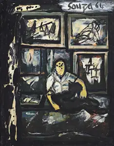 Souza, F.N. (Artist). Untitled, 1964 | Painting