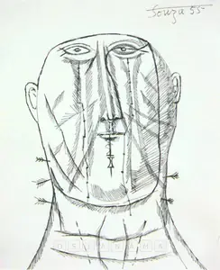 Souza, F.N. (Artist). Untitled, 1955 | Drawing