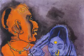 Husain, M.F. (Artist). Kashi Ram Series, n.d. | Painting