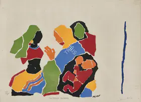Husain, M.F. (Artist). Pachrangi Bajrang, n.d. | Graphic Art
