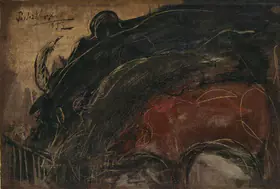 Mookherjea, Sailoz (Artist). Untitled, 1955 | Painting