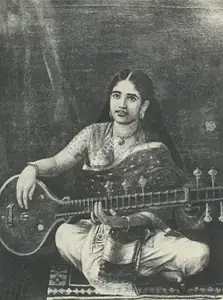 Varma, Raja Ravi (Artist). Veena Player, n.d. | Painting