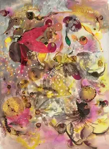 Banerjee, Rina (Artist). Wondering Angel Insects, 2006 | Painting
