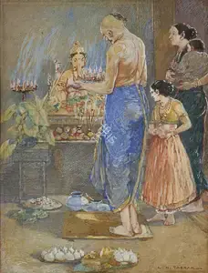 Taskar, L.N. (Artist). Untitled, n.d. | Painting