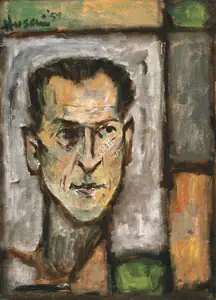 Husain, M.F. (Artist). Untitled (Portrait of a Man), 1959 | Painting