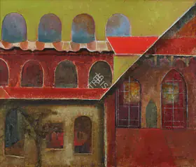 Bakre, S.K. (Artist). Untitled, 1966 | Painting