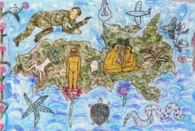 Singh, Arpita (Artist). Untitled, 2001 | Painting