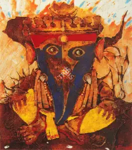 Hazra, Paresh (Artist). Ganpati, n.d. | Painting