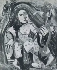 Palsikar, Shankar (Artist). Maya- Goddess of Temptation and Creation, 1950 | Painting