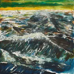 Unwalla, Adi (Artist). Seascape, n.d. | Painting