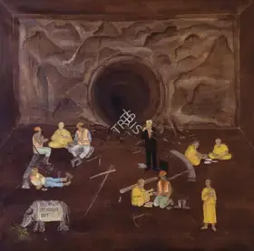 Harsha, N.S. (Artist). Orientalist Reaching Out, 2006-2009 | Painting