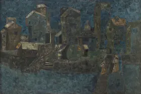 Sagara, Piraji (Artist). Mute Evening, 1962 | Painting