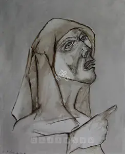 Khanna, Krishen (Artist). Study Of Pieta, n.d. | Painting