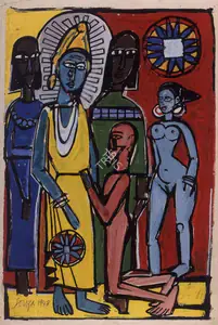 Souza, F.N. (Artist). Untitled, 1948 | Painting