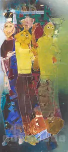 Dave, Shanti (Artist). At The Well, 1962 | Painting