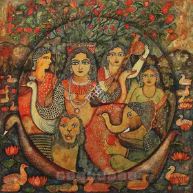 Burman, Jayshri (Artist). Untitled, 2005 | Painting