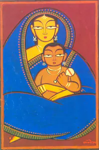 Roy, Jamini (Artist). Mother And Child, n.d. | Painting