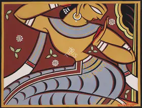 Roy, Jamini (Artist). Untitled (Gopini), n.d. | Painting