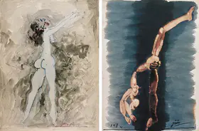 Zharotia, Jai (Artist). Acrobat, 1985 | Painting