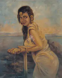 Singh, Sobha (Artist). After the Bath, late 1950s | Painting