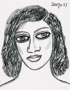 Souza, F.N. (Artist). Untitled, 1983 | Painting