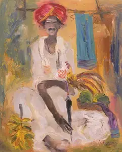 Mani, J. M. S. (Artist). Badami Series, n.d. | Painting