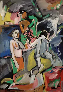 Souza, F.N. (Artist). Untitled, 1949 | Painting