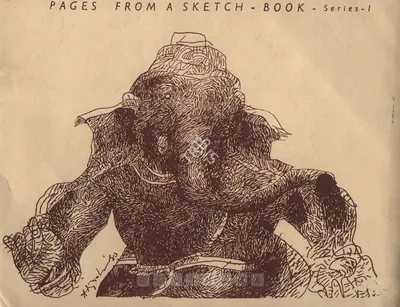 Adimoolam, K.M. (Artist). Pages from a Sketch-Book, 1983 | Solo Exhibition Invitation | 00858869