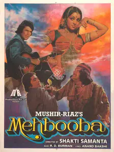 Mushir (Producer), Mehbooba, 1976 | Full Sheet Poster