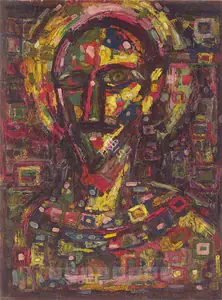Souza, F.N. (Artist). Christ, 1948 | Painting