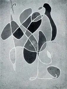 Tagore, Rabindranath (Artist). Crystal Form, n.d. | Painting