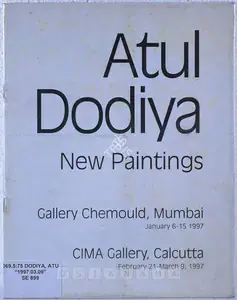 Dodiya, Atul (Artist). Atul Dodiya, 1997 | Solo Exhibition Catalogue | 00875565