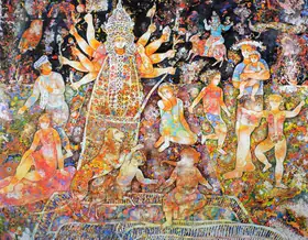 Burman, Sakti (Artist). Durga, 2003 | Painting