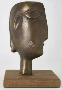 Chowdhury, S. Roy (Artist). Head, 1994 | Sculpture