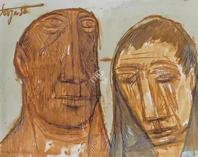 Souza, F.N. (Artist). Untitled, 1956 | Painting