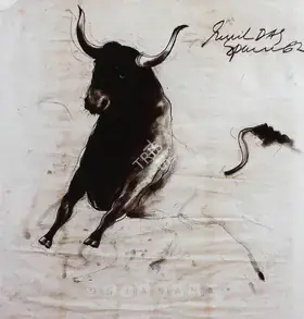Das, Sunil (Artist). Bull, 1962 | Drawing