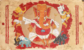 Husain, M.F. (Artist). Ganesh Darbar, 1992 | Painting