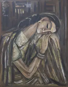 Khastgir, Sudhir (Artist). Untitled (Woman), 1952 | Painting