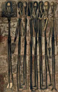 Nayar, Ved (Artist). Mankind - 2190, 1990 | Painting