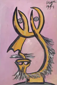 Souza, F.N. (Artist). Untitled, 1951 | Painting