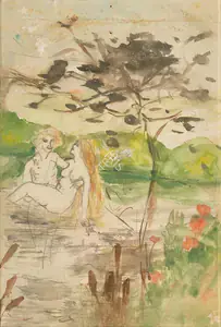 Sher-Gil, Amrita (Artist). Adam and Eve, n.d. | Painting