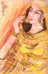 Khastgir, Sudhir (Artist). A Bengali Woman, 1951 | Painting
