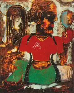 Hazra, Paresh (Artist). Darpan, n.d. | Painting