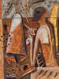 Krishnan, Rajan (Artist). Trespassing, 2006 | Painting