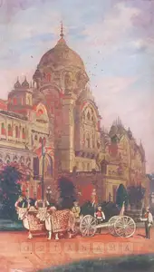 Adulkar, V.S. (Artist). Laxmi Vilas Palace, Baroda, n.d. | Painting