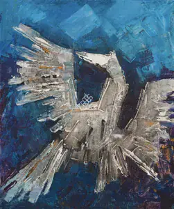 Husain, M.F. (Artist). Sufi Bird, c.1970s | Painting