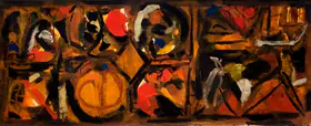 Raza, S.H. (Artist). Abstract (Metamorphosis), 1982 | Painting